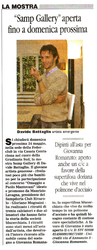 
Corriere Mercantile,
19 maggio 2009
